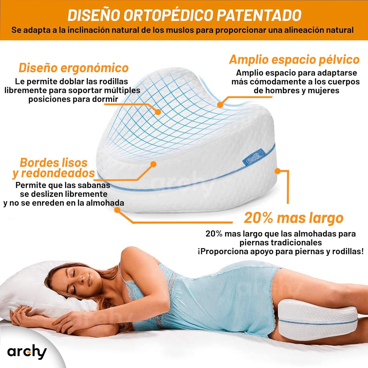 Combo Almohadas Entre pierna + Spa 3D